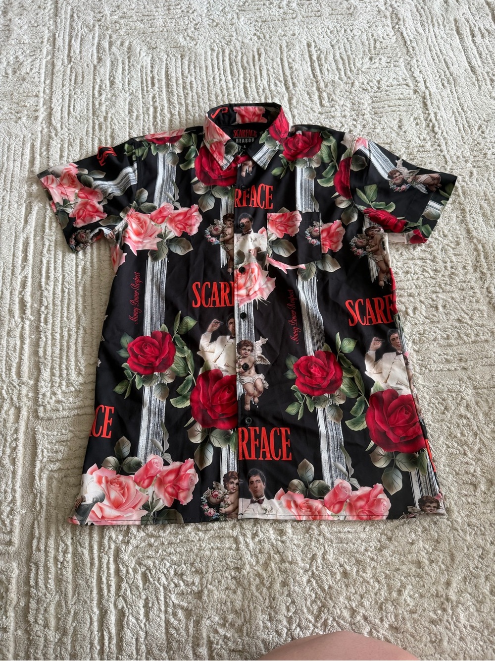 Reason Scarface button down mens shirt